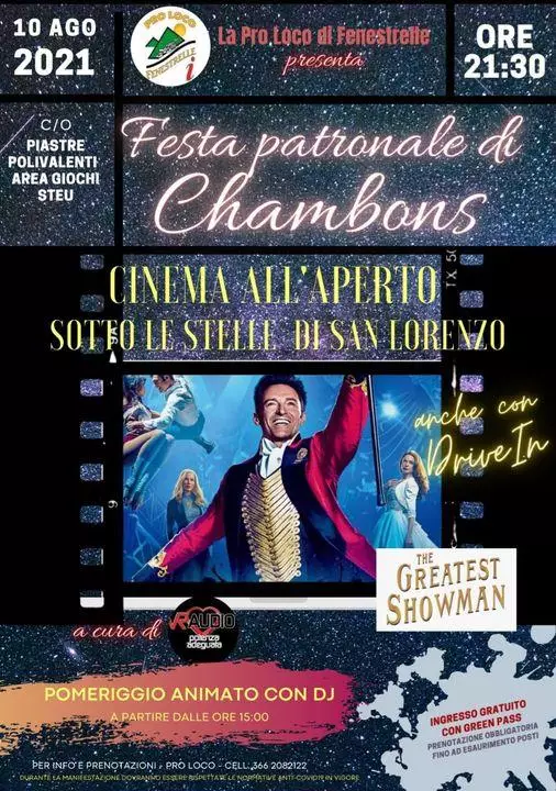 Chambons -San Lorenzo sotto le stelle